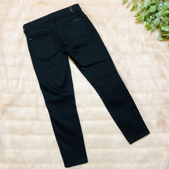 7 For All Mankind The Skinny Black Jeans - Picture 4 of 9
